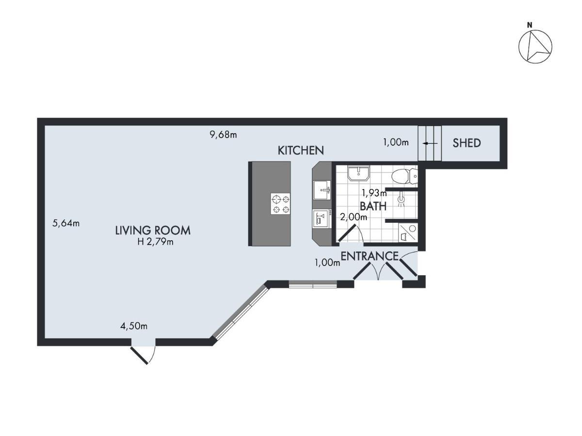 Sanders City - Spacious Studio Apartment Copenhagen Luaran gambar